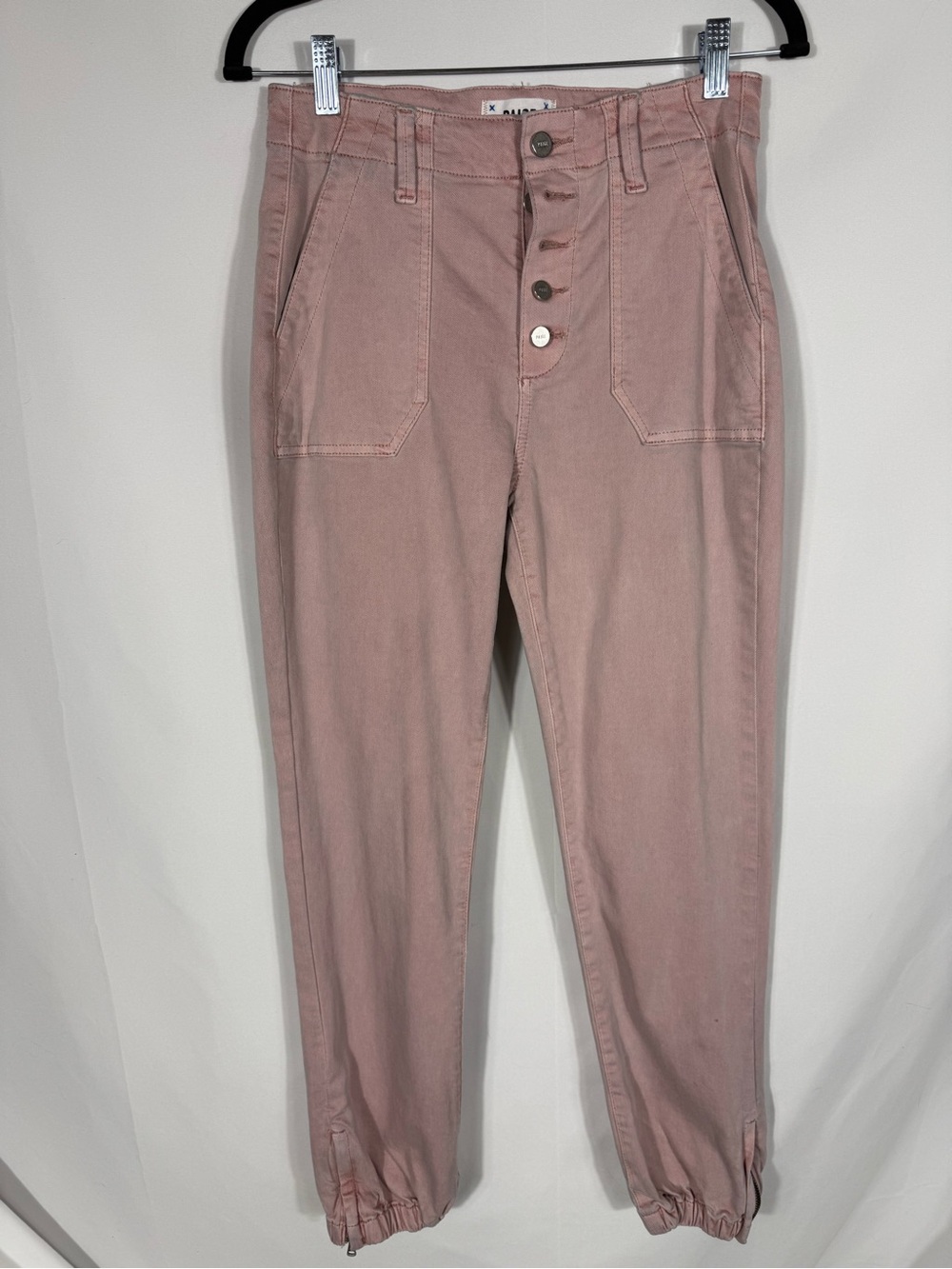 PAIGE Pink Utility Jogger Pants Size 26